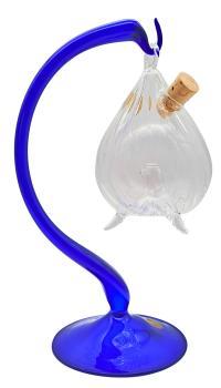 Obstfliegenfalle mit Ständer (blau/transp.-gerippt)